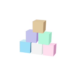Toy: Add on: Stacking Blocks Macaron