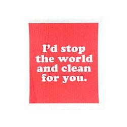 Household textile: Swedish Dishcloth SPRUCE - l'd stop the world and clean for you.