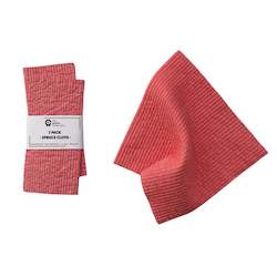 Household textile: Peony Solid Colour SPRUCE - Set of 2 Dishcloths
