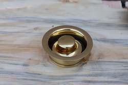 Brass Sink Plug - 3.5 Inch Waste