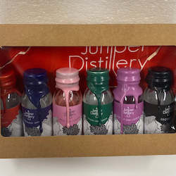Wine and spirit merchandising: Juniper Distillery Minis Gift Box