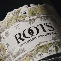 Wine and spirit merchandising: Roots Marlborough Dry Gin