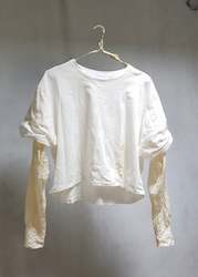 T â¦.. Shirt Crop (with silk shirt arms)
