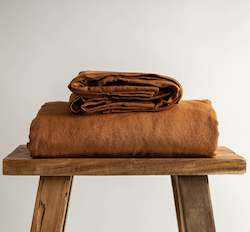 Linen Flat Sheets: Rust Linen Flat Sheet