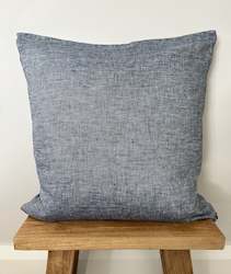 Linen Pillowcases: Denim Linen Cushion Cover