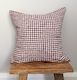Mulberry Gingham Linen Cushion Cover