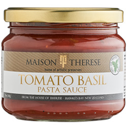 Sauces Savoury: Maison Therese Tomato Basil Pasta Sauce 330gm