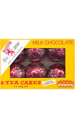 Chocolates: Milk Chocolate Tea Cake 24gm 6 pack 144gm