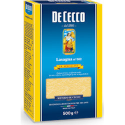 Pasta: Pasta Lasagne 500g DeCecco