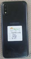 Telephone including mobile phone: Samsung A01 16GB, Pre-owned Phone