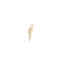 Henson Black Fashion Collection: 14Kt Yellow Gold Wing Charm
