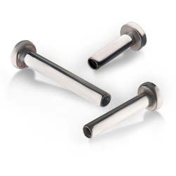 The Piercing Suite Body Piercing Jewellery: Titanium Internally Threaded Micro Labret Pin 3mm Base