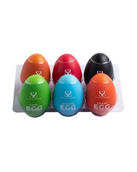Textured Masturbator Eggs - Variety Pack of 6