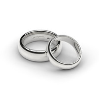 Jewellery manufacturing: White Gold Rings Set