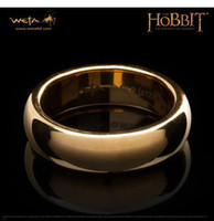 Jewellery manufacturing: The Hobbit: An Unexpected Journey: The One Ring - Gold Plated Tungsten