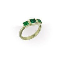 14ct Gold & Biron Emerald Design