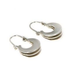 Jewellery manufacturing: Silver "Sydney Fin" Earrings Jens Hansen