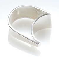 Sterling silver asymmetrical ring