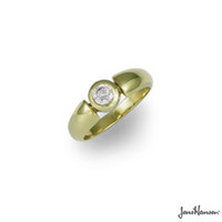 Jewellery manufacturing: 18ct Gold Ring with Brilliant cut Diamond Jens Hansen