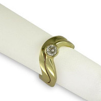 Jewellery manufacturing: 18ct Gold Diamond Ring Set Jens Hansen