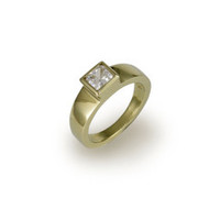 18ct Gold & Diamond Solitaire Ring Jens Hansen