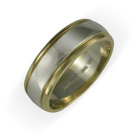18ct & Platinum Wedding Ring Jens Hansen