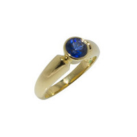 Jewellery manufacturing: Sapphire & 18ct gold Ring Design. Jens Hansen