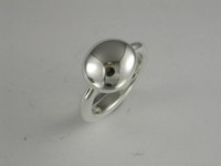 Jewellery manufacturing: Sterling silver Button Ring Jens Hansen