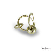 9ct Gold Button Earrings Jens Hansen