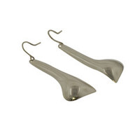 Freeform Shape Sterling Silver Hook Earrings Jens Hansen