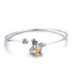 Jewellery: Bee & Honeycomb Bangle Bracelet