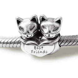Jewellery: Cats Best Friends Charm