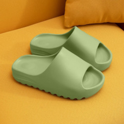 Clothing: Matcha Foam Slides
