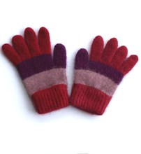 Kids Merino Possum Striped Gloves