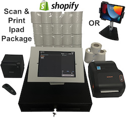Shopify Pos Hardware: Shopify POS - Complete Barcode Scanning & Label Print Package for ipad NZ