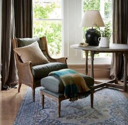 Furniture: Chester Armchair and Ottoman