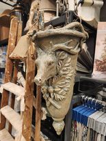Decorative Pieces: Resin Deer Planter & Chain
