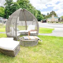 Furniture: Outdoor Canopy Lounger