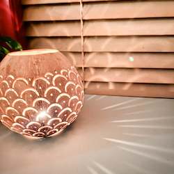 Home Decor: Coconut Tea Light Holder