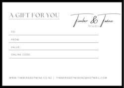 Something A Little Special: Timber & Twine Studio Gift Card