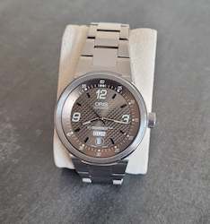 Oris TT2, Day Date, Automatic watch, 40.5mm Brown dial
