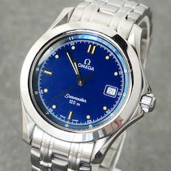 Nzwatch Preownedwatch Newzealandwatches Luxurywatchnz Luxurywatchesnz Luxurytimepiece Omeganz Omegawatchnz Preownedomega Omega: Omega Seamaster (vintage), Blue dial, model 120m - 2511.80, 36mm, Quartz
