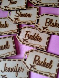 Craft material and supply: Wedding Travel Name bag tags favors