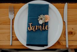 Craft material and supply: Wedding Table Place Names