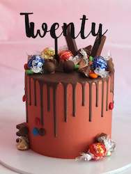Craft material and supply: Twenty cake topper