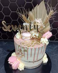 Seventy cake topper