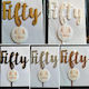 Fifty cake topper