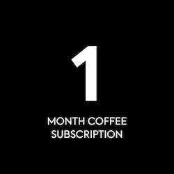 Coffee shop: 1 Month Pre-Paid Subscription