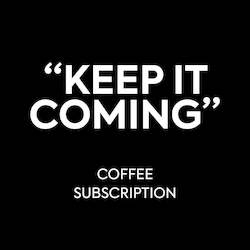 Coffee shop: Ongoing Coffee Subscription