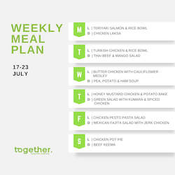 Weekly Meal Plans (Lunch & Dinner)